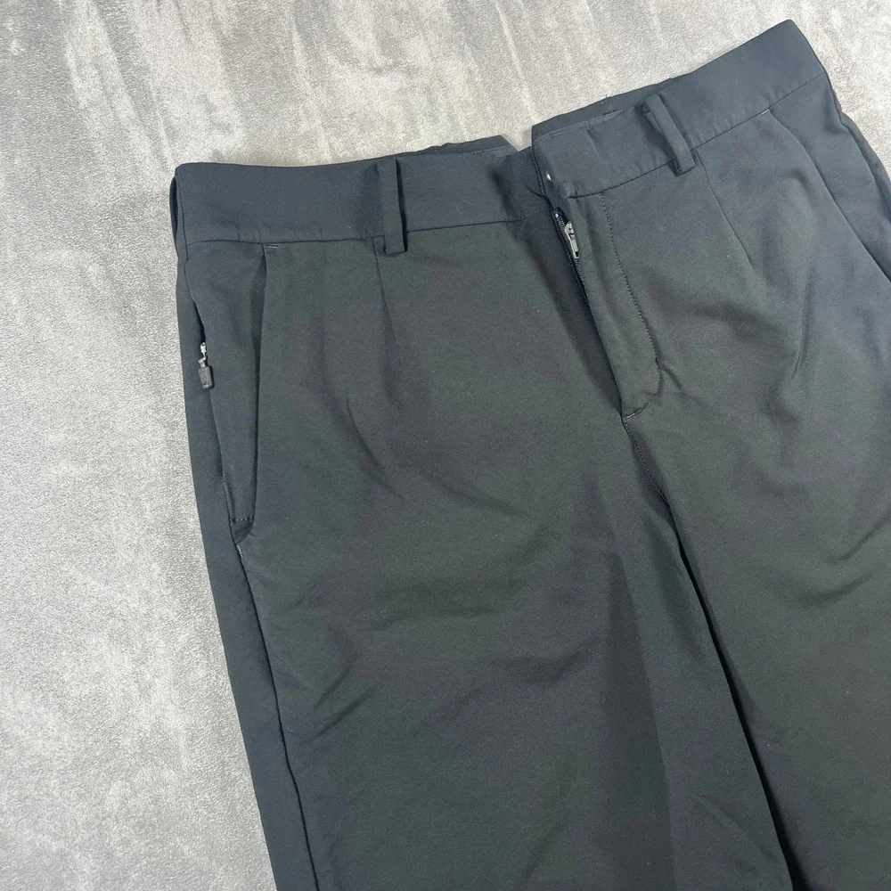 Nike Tiger Woods Collection Mens Golf Shorts Black Size 30 Perforated Stretch